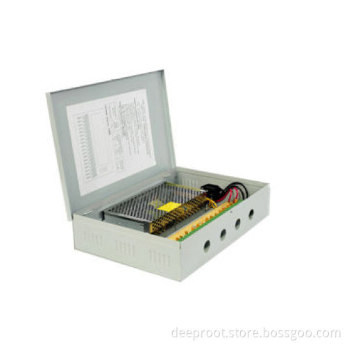 12V/10A 18-CH Output Centralized Power Supply for CCTV Cameras with 120W Maximum Output Power